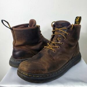 Dr. Martens Crewson Crazy Horse Leather Chukka Premium Boots Dark Brown US 12 46